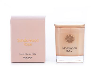 NEW! SCENTED CANDLE SANDALWOOD ROSE 180gr