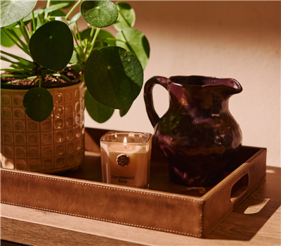 SCENTED CANDLE SANDALWOOD ROSE 180gr 1