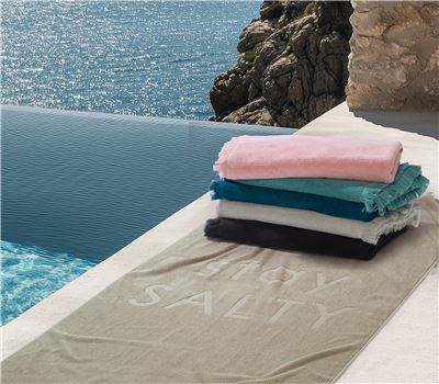 BEACH TOWEL STAY SALTY 90X170