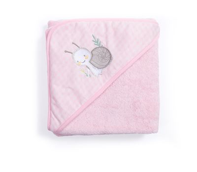 NEW! BABY BATH CAPE CUTE SNAIL 75X75 2