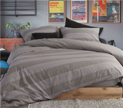 QUEEN SIZE FITTED BEDSHEETS SET CASUAL STRIPE