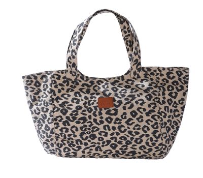 BEACH BAG CHEETAH 41X39X24
