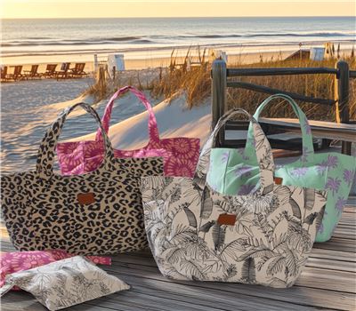 BEACH BAG CHEETAH 41X39X24 2