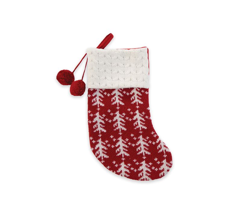 CHRISTMAS STOCKING SNOWING 42X24