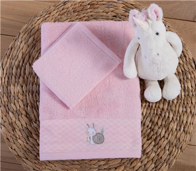 NEW! ΒΑΒΥ TOWELS SET 2 PCS CUTE SNAIL