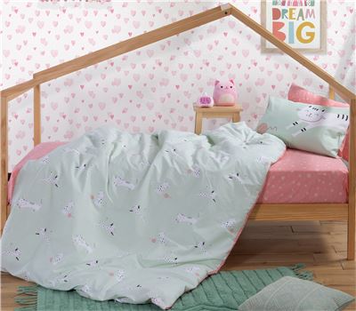 JUNIOR SINGLE SIZE BEDSHEETS SET CATS GAME 170X260