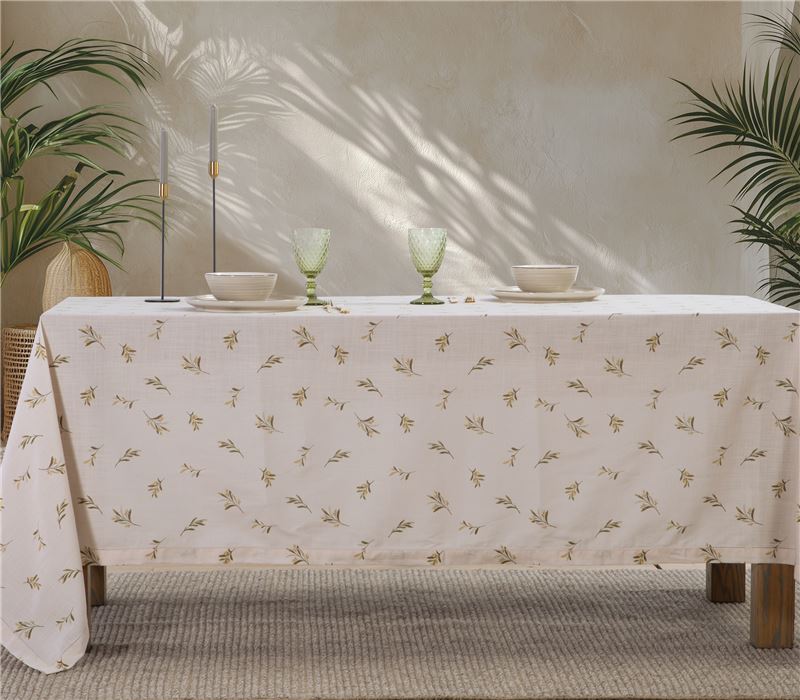 TABLECLOTH OLIVE 150X250