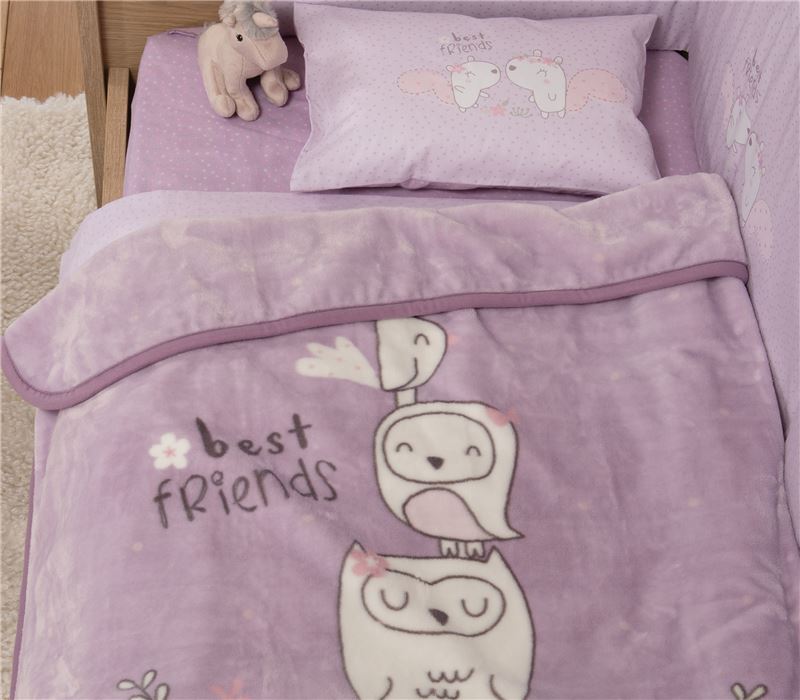 BABY COTBED BLANKET BEST FRIENDS 100Χ140