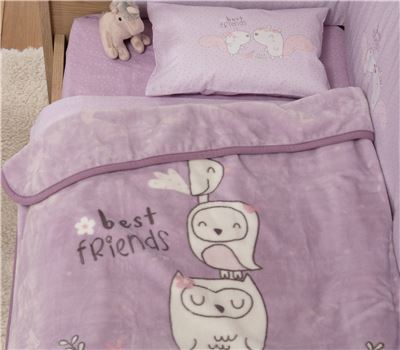 BABY COTBED BLANKET BEST FRIENDS 100Χ140