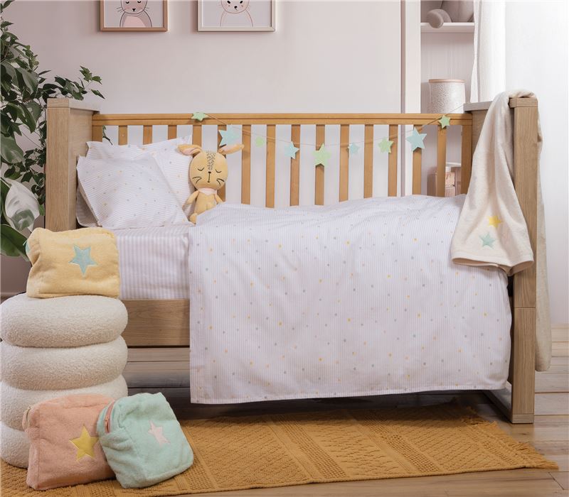 BABY COTBED FLAT SHEETS 3 PCS SET HAPPY