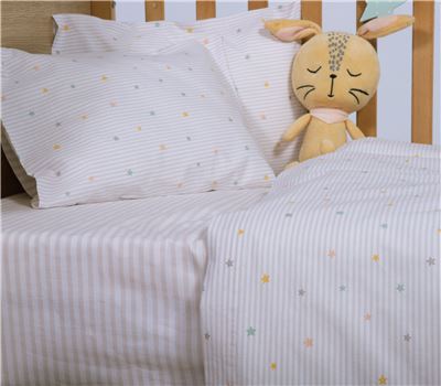 BABY COTBED FLAT SHEETS 3 PCS SET HAPPY 2