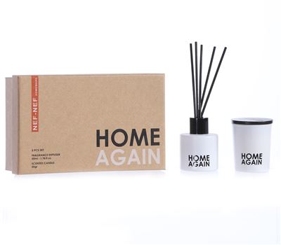 SCENTED CANDLE & FRAGRANT DIFFUSER HOME AGAIN