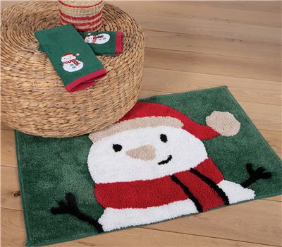 CHRISTMAS TOWELS SET 2PCS FUNNY SNOWMAN 1