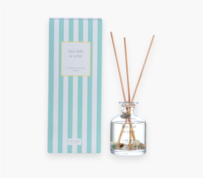 FRAGRANCE DIFFUSER WITH STICKS SEA SALT LIME 230ml