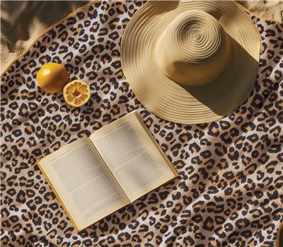 BEACH TOWEL CHEETAH 80X160