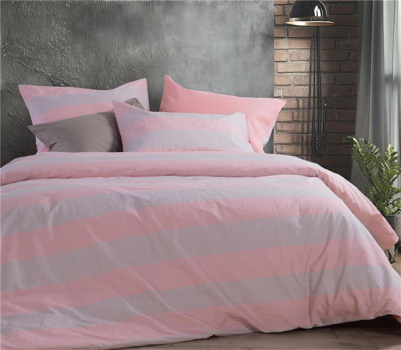 SINGLE SIZE FITTED BEDSHEETS SET CASUAL STRIPE