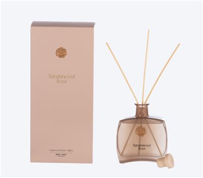 FRAGRANCE DIFFUSER WITH STICKS SANDALWOOD ROSE 200ml