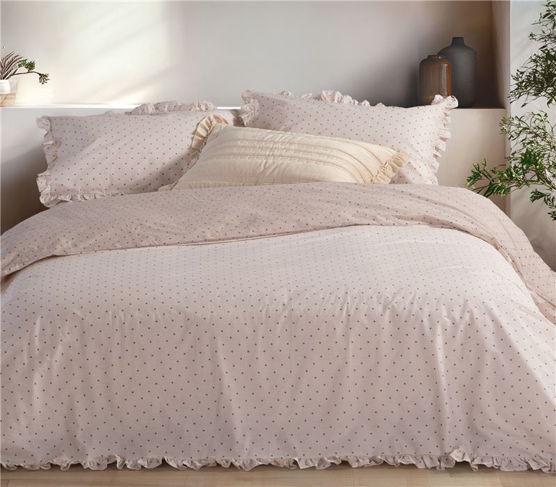 QUEEN SIZE COTTON PERCALE DUVET COVER SET PIOMBINO 240X230