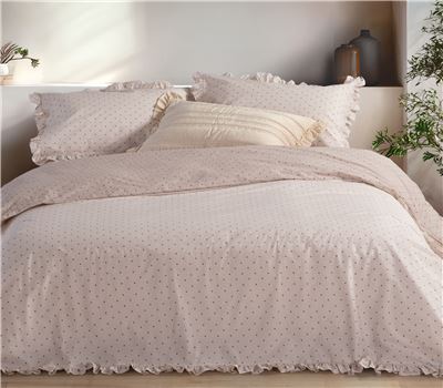 QUEEN SIZE COTTON PERCALE DUVET COVER SET PIOMBINO 240X230