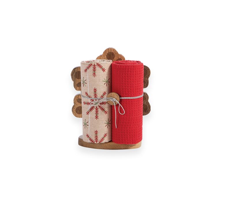 ΧΡΙΣΤΟΥΓΕΝΝΙΑΤΙΚH ΒΑΣΗ SNOWFLAKE ΜΕ ΠΟΤΗΡΟΠΑΝΑ 2ΤΜΧ 40Χ70