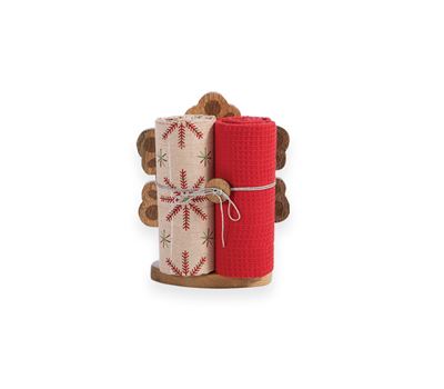 ΧΡΙΣΤΟΥΓΕΝΝΙΑΤΙΚH ΒΑΣΗ SNOWFLAKE ΜΕ ΠΟΤΗΡΟΠΑΝΑ 2ΤΜΧ 40Χ70