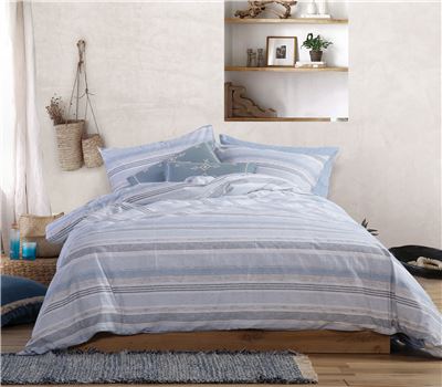 QUEEN SIZE FITTED BEDSHEETS SET CANFIELD BLUE