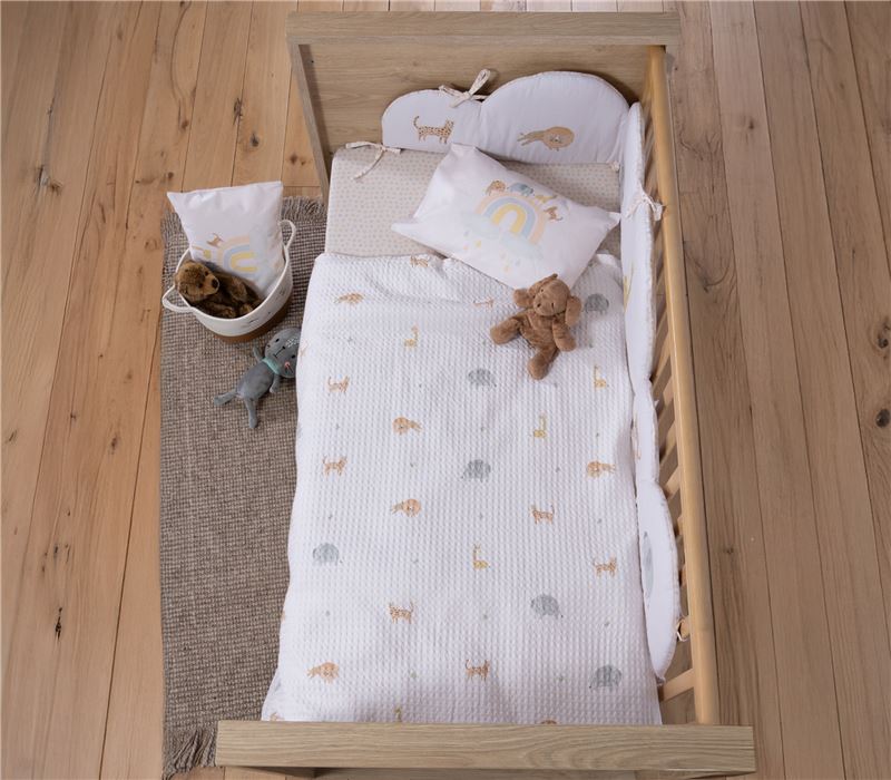 BABY COTBET BLANKET JUNGLE IN MOTION 110X150