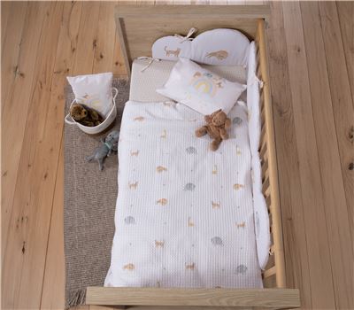 BABY COTBET BLANKET JUNGLE IN MOTION 110X150