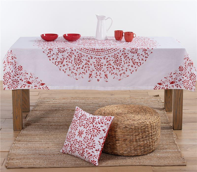 CHRISTMAS TABLECLOTH CELEBRATION 140X180