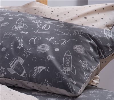JUNIOR SINGLE SIZE BEDSHEETS SET MY SPACE 170X260 2