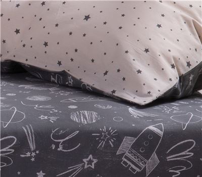 JUNIOR SINGLE SIZE BEDSHEETS SET MY SPACE 170X260 3