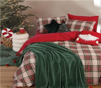 CHRISTMAS DECORATIVE THROW TREES OF JOY 130X180 3