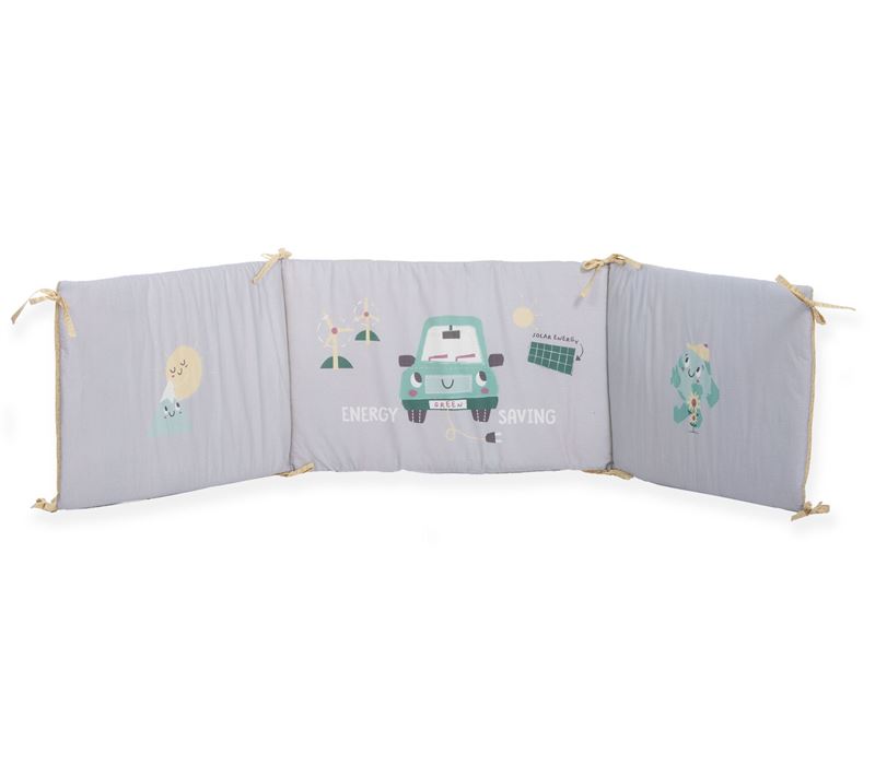 COTTON BED BUMPER GREEN CAR