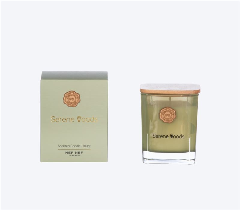 SCENTED CANDLE SERENE WOOD 180gr