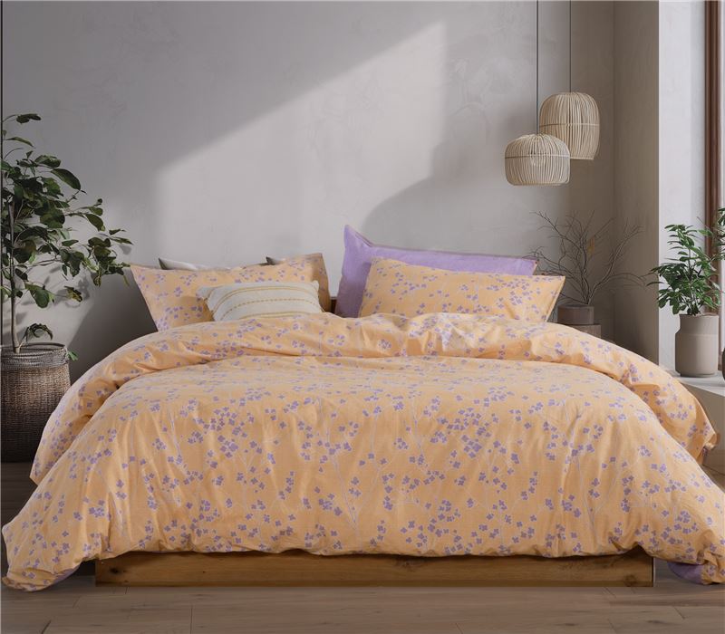 KING SIZE COTTON FITTED BEDSHEET SET FLORIVA