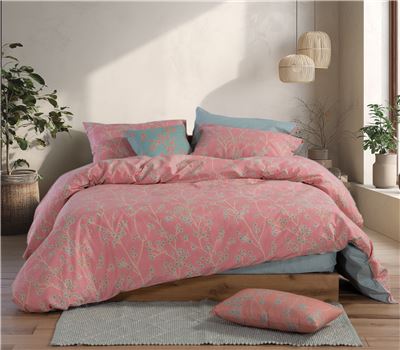 KING SIZE COTTON FITTED BEDSHEET SET FLORIVA 1