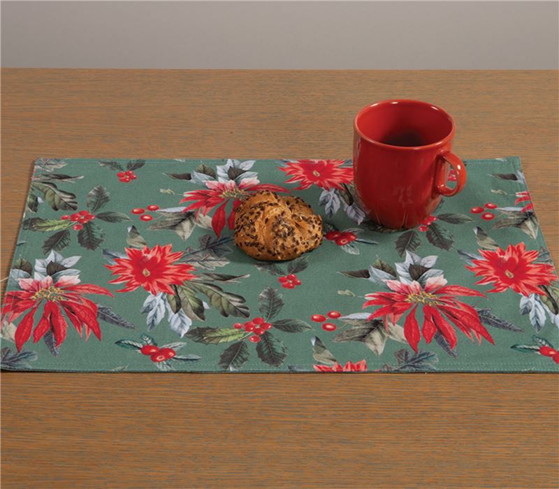 CHRISTMAS PLACEMAT MISTLETOE 48X33