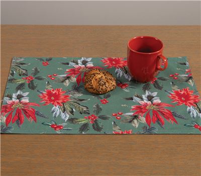 CHRISTMAS PLACEMAT MISTLETOE 48X33