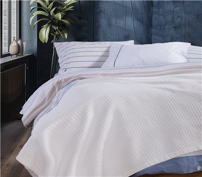 QUEEN SIZE PIQUET BLANKET NAU NAVY 230X240