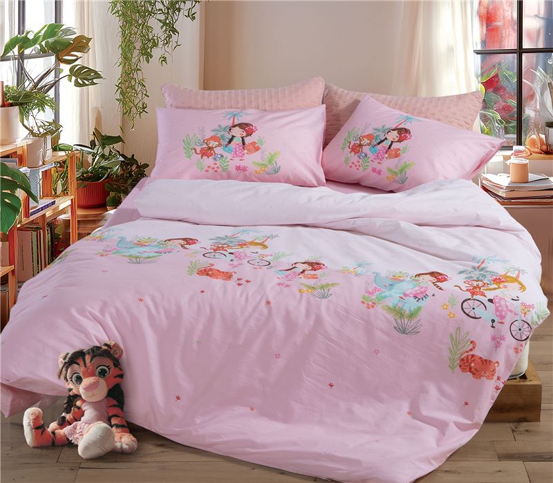 JUNIOR SINGLE SIZE BEDSHEETS SET WELCOME TO INDIA 170X260