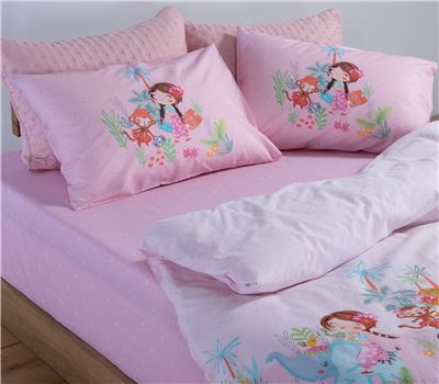 JUNIOR SINGLE SIZE BEDSHEETS SET WELCOME TO INDIA 170X260 1