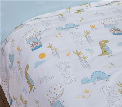 NEW! JUNIOR SINGLE SIZE DUVET COVER SET DINO DRAGON TIME 160Χ240 3