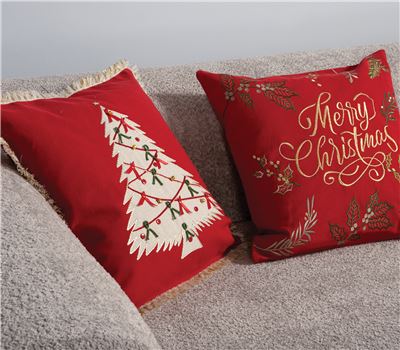 ΧΡΙΣΤΟΥΓΕΝΝΙΑΤΙΚΟ ΔΙΑΚΟΣΜΗΤΙΚΟ ΜΑΞΙΛΑΡΙ CHRISTMAS DECO MERRY 45X45 1