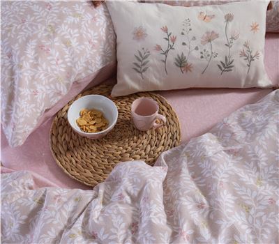 SINGLE SIZE COTTON FITTED BEDSHEETS SET CYLIA 3