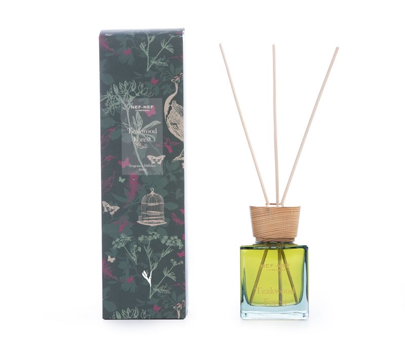 NEW! FRAGRANCE DIFFUSER WITH STICKS TEAKWOOD FOREST 200ml