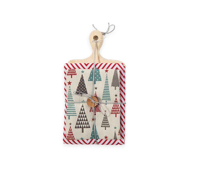 ΞΥΛΟ ΚΟΠΗΣ CHRISTMAS FOREST ΜΕ ΠΟΤΗΡΟΠΑΝΑ ΣΕΤ 2 ΤΜΧ