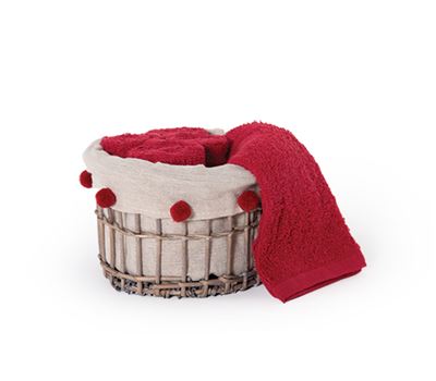 BASKET PLEASE CHRS WITH FACECLOTHS SET 5PCS 1