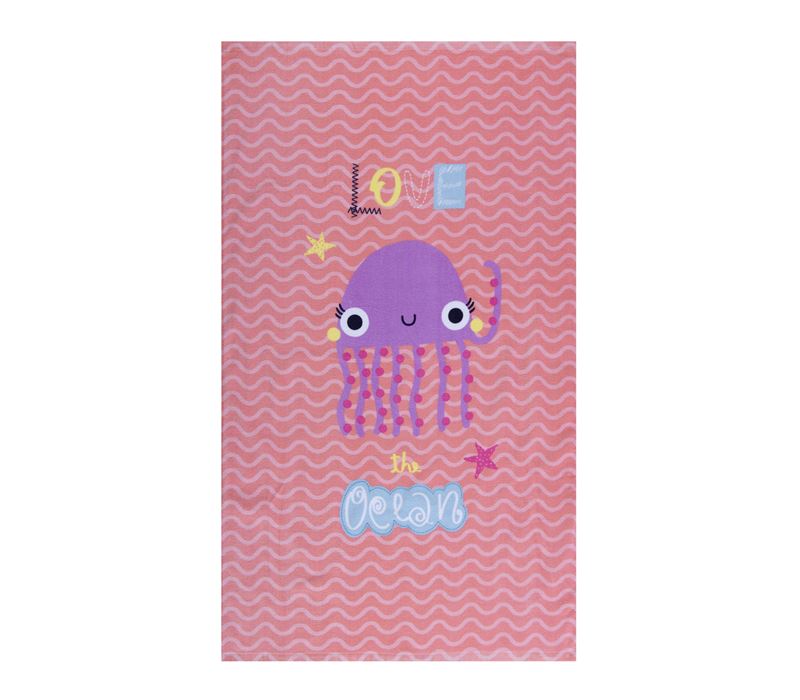 JUNIOR BEACH TOWEL JELLY FISH 70X120
