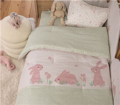 ΒΡΕΦΙΚΟ ΠΑΠΛΩΜΑ COUNTRY BUNNY 110Χ140