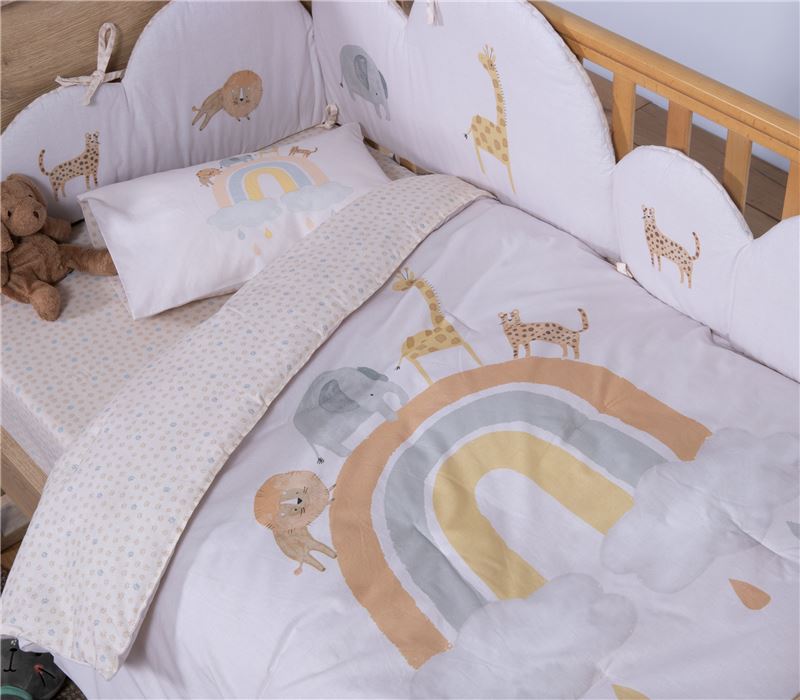 BABY QUILT JUNGLE IN MOTION 110Χ140